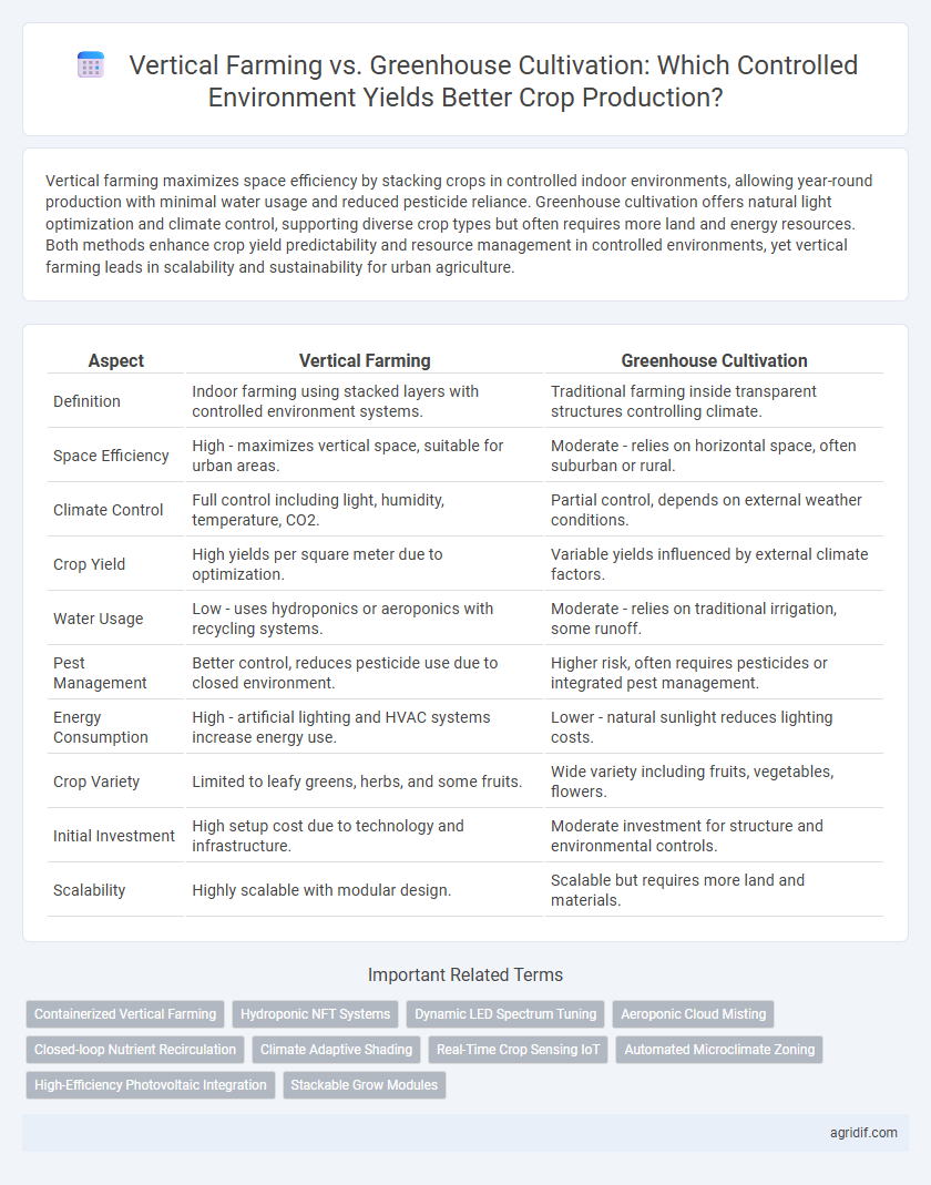 Vertical Farming vs. Greenhouse Cultivation: Which Controlled Environment Yields Better Crop Production?