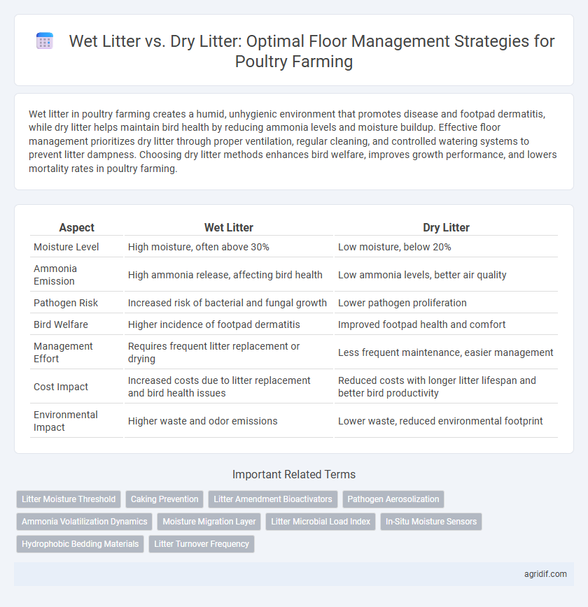 Wet Litter vs. Dry Litter: Optimal Floor Management Strategies for Poultry Farming