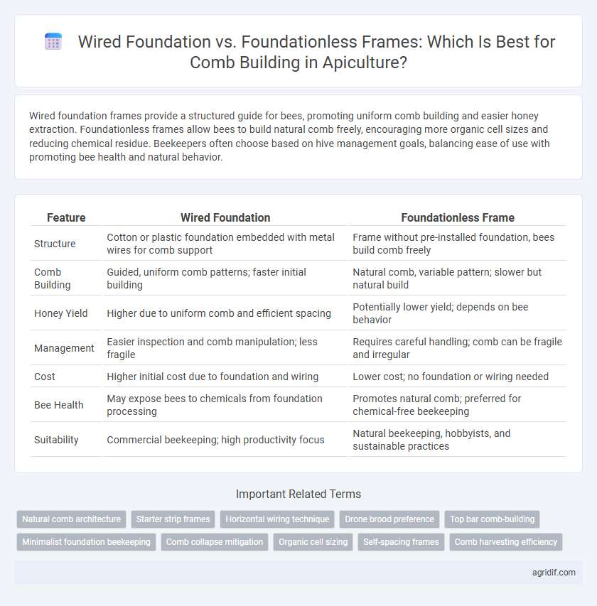 Wired Foundation vs. Foundationless Frames: Which Is Best for Comb Building in Apiculture?