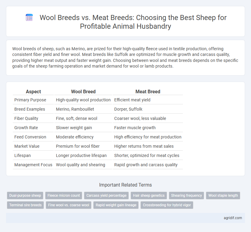 Wool Breeds vs. Meat Breeds: Choosing the Best Sheep for Profitable Animal Husbandry