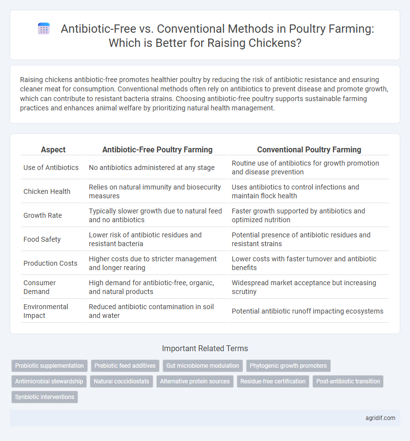 Antibiotic-Free vs. Conventional Methods in Poultry Farming: Which is Better for Raising Chickens?