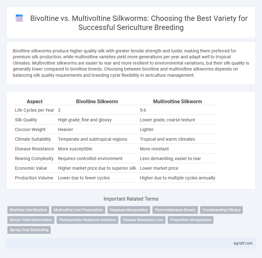 Bivoltine vs. Multivoltine Silkworms: Choosing the Best Variety for Successful Sericulture Breeding
