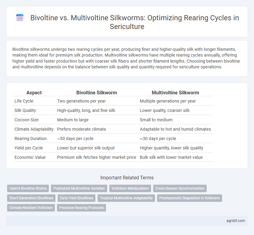 Bivoltine vs. Multivoltine Silkworms: Optimizing Rearing Cycles in Sericulture