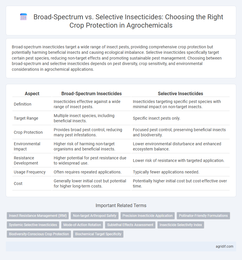 Broad-Spectrum vs. Selective Insecticides: Choosing the Right Crop Protection in Agrochemicals