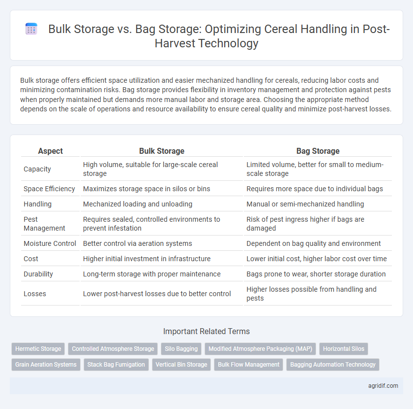 Bulk Storage vs. Bag Storage: Optimizing Cereal Handling in Post-Harvest Technology