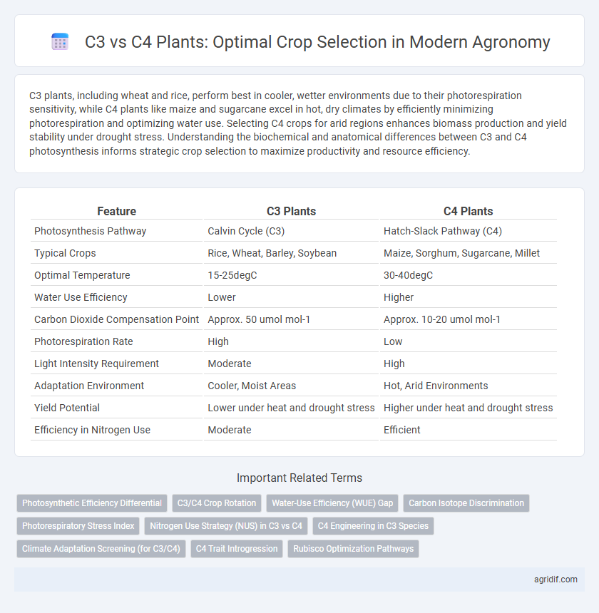 C3 vs C4 Plants: Optimal Crop Selection in Modern Agronomy