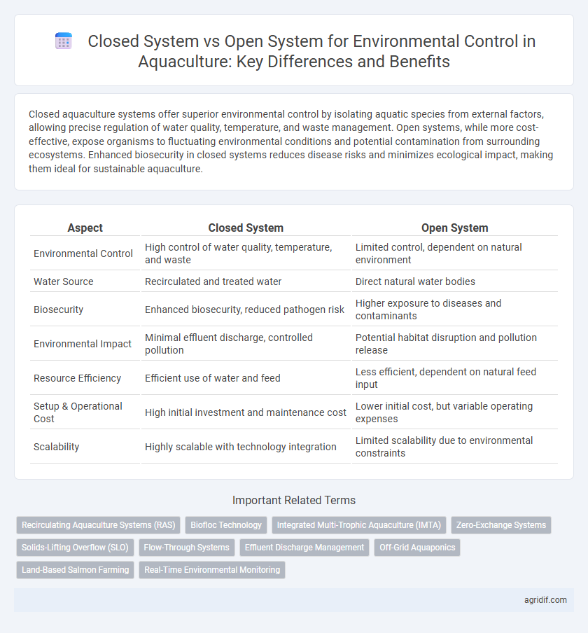 Closed System vs Open System for Environmental Control in Aquaculture: Key Differences and Benefits
