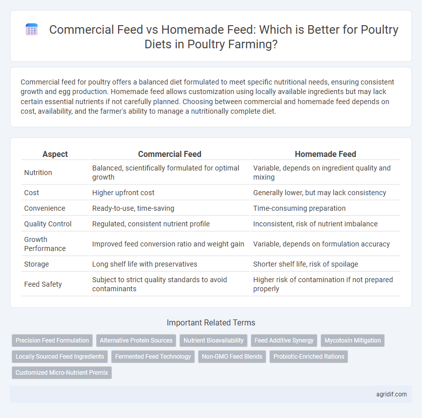 Commercial Feed vs Homemade Feed: Which is Better for Poultry Diets in Poultry Farming?