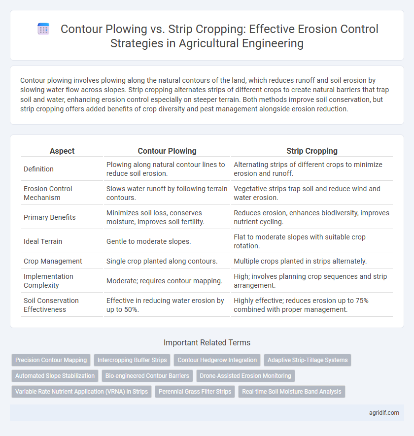 Contour Plowing vs. Strip Cropping: Effective Erosion Control Strategies in Agricultural Engineering