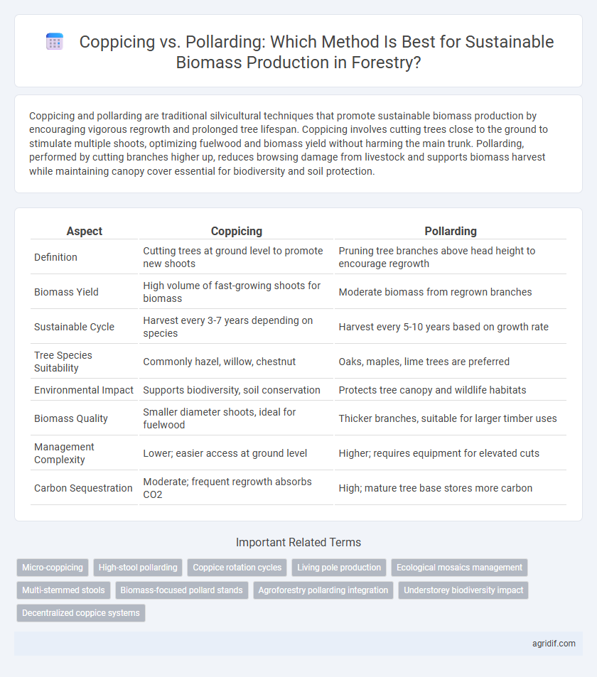 Coppicing vs. Pollarding: Which Method Is Best for Sustainable Biomass Production in Forestry?