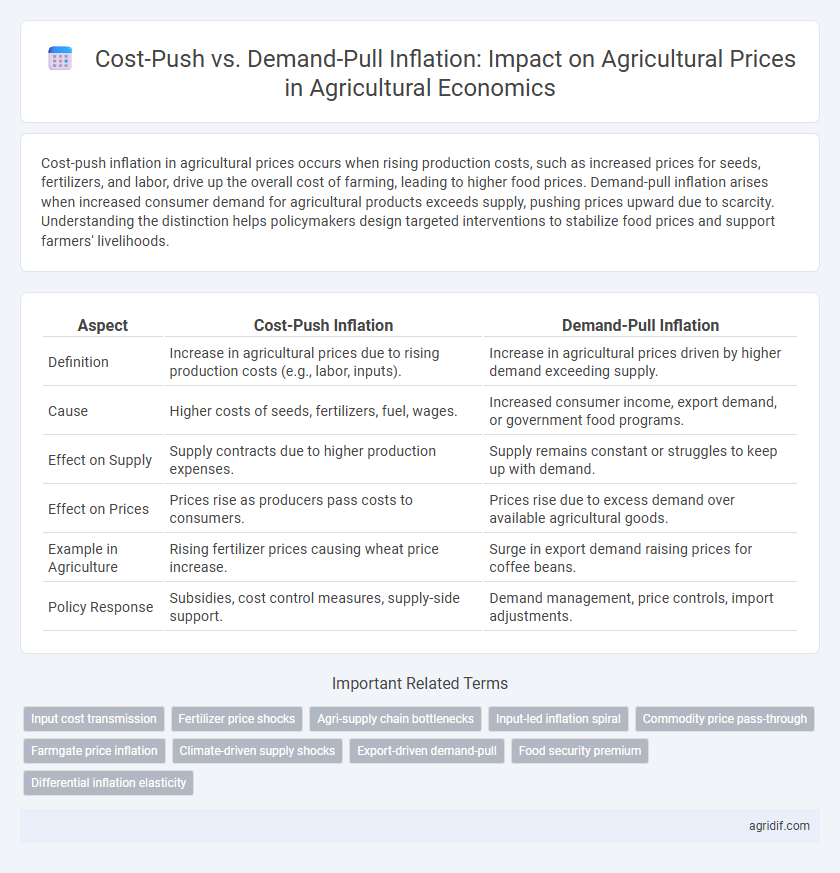 Cost-Push vs. Demand-Pull Inflation: Impact on Agricultural Prices in Agricultural Economics