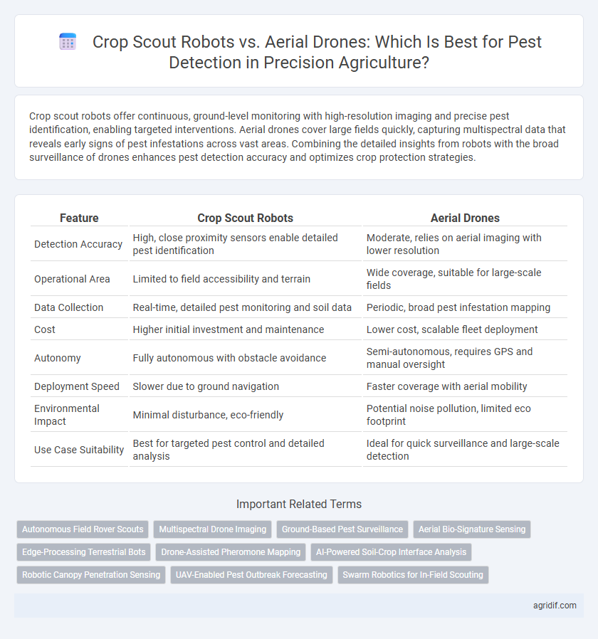 Crop Scout Robots vs. Aerial Drones: Which Is Best for Pest Detection in Precision Agriculture?