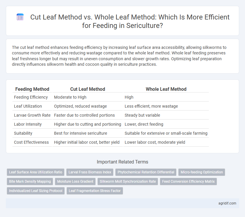 Cut Leaf Method vs. Whole Leaf Method: Which Is More Efficient for Feeding in Sericulture?