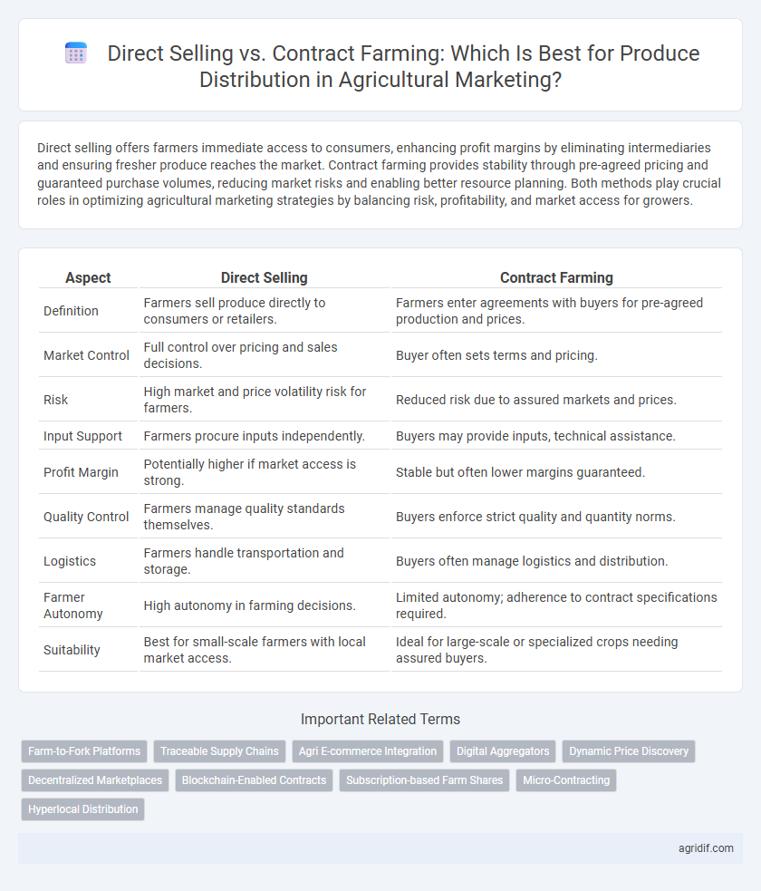 Direct Selling vs. Contract Farming: Which Is Best for Produce Distribution in Agricultural Marketing?
