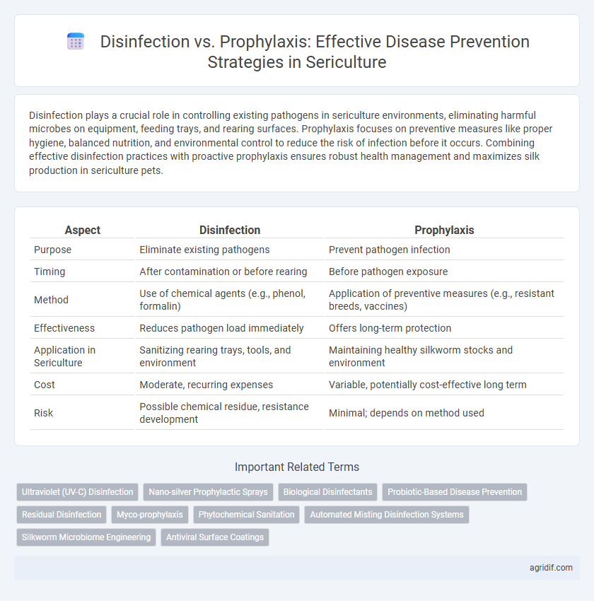 Disinfection vs. Prophylaxis: Effective Disease Prevention Strategies in Sericulture