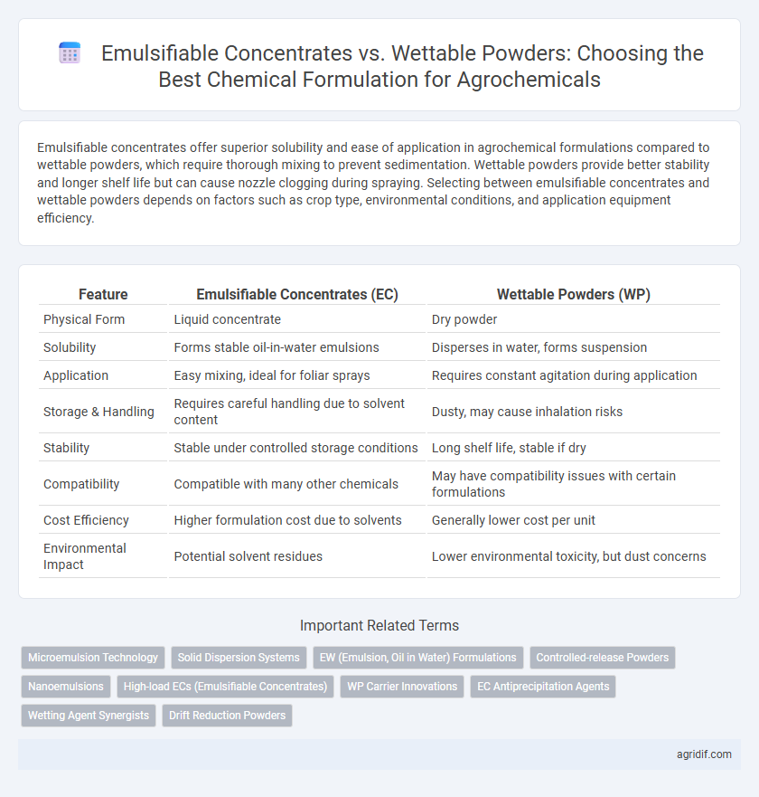 Emulsifiable Concentrates vs. Wettable Powders: Choosing the Best Chemical Formulation for Agrochemicals