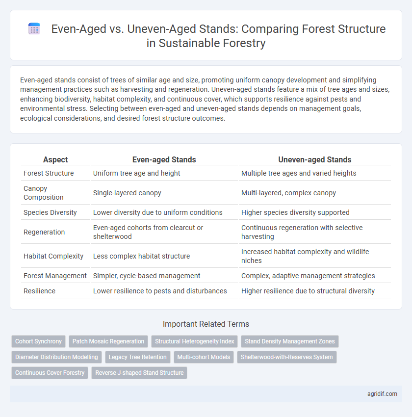 Even-Aged vs. Uneven-Aged Stands: Comparing Forest Structure in Sustainable Forestry