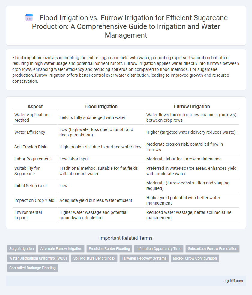 Flood Irrigation vs. Furrow Irrigation for Efficient Sugarcane Production: A Comprehensive Guide to Irrigation and Water Management