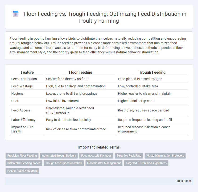 Floor Feeding vs. Trough Feeding: Optimizing Feed Distribution in Poultry Farming