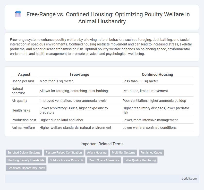 Free-Range vs. Confined Housing: Optimizing Poultry Welfare in Animal Husbandry