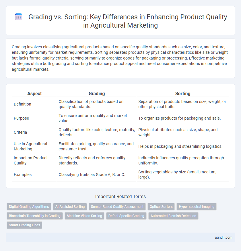 Grading vs. Sorting: Key Differences in Enhancing Product Quality in Agricultural Marketing