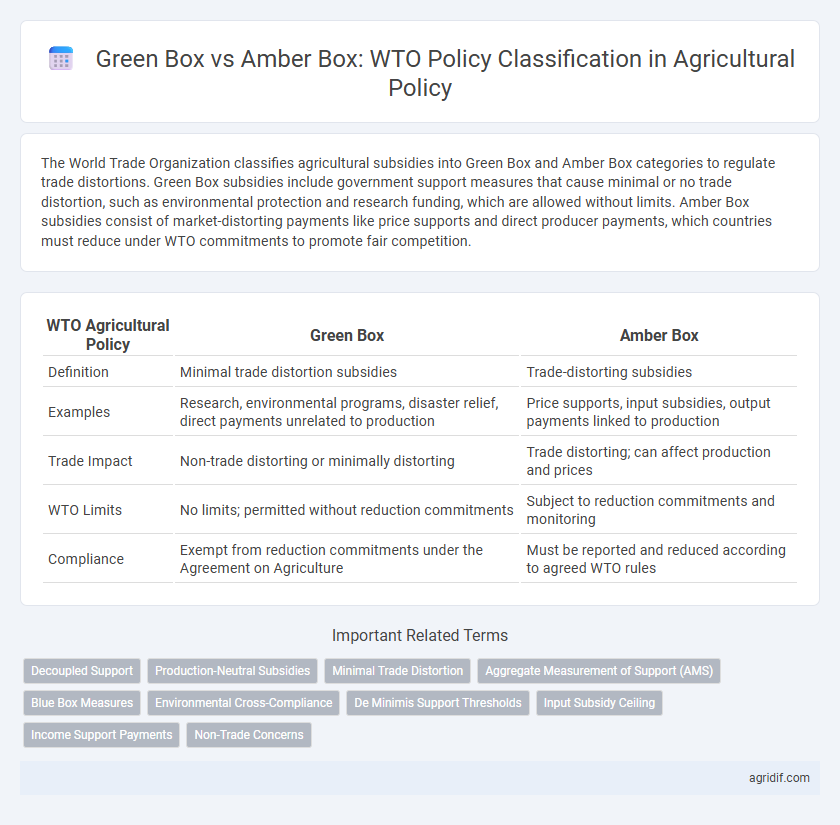 Green Box vs Amber Box: WTO Policy Classification in Agricultural Policy