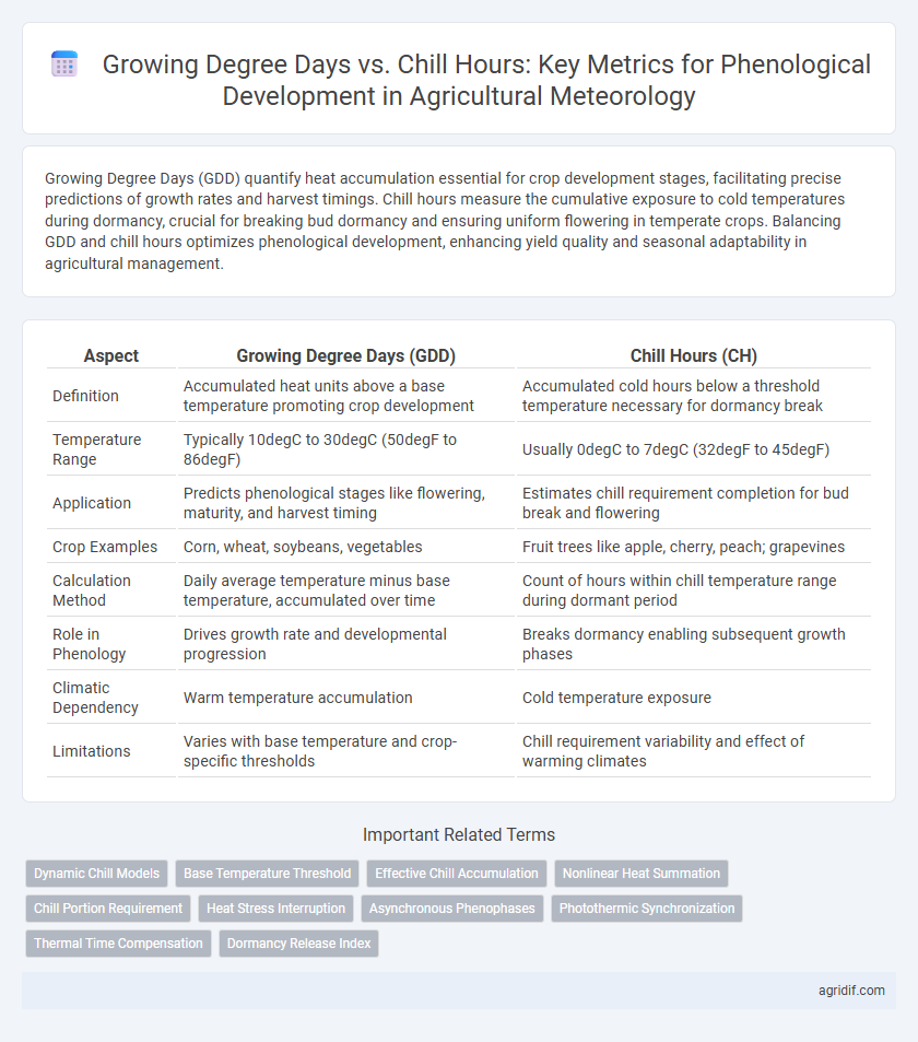 Growing Degree Days vs. Chill Hours: Key Metrics for Phenological Development in Agricultural Meteorology