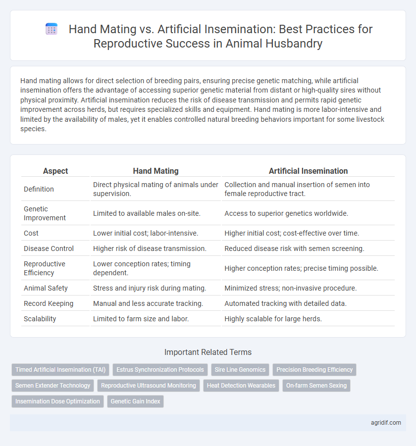 Hand Mating vs. Artificial Insemination: Best Practices for Reproductive Success in Animal Husbandry