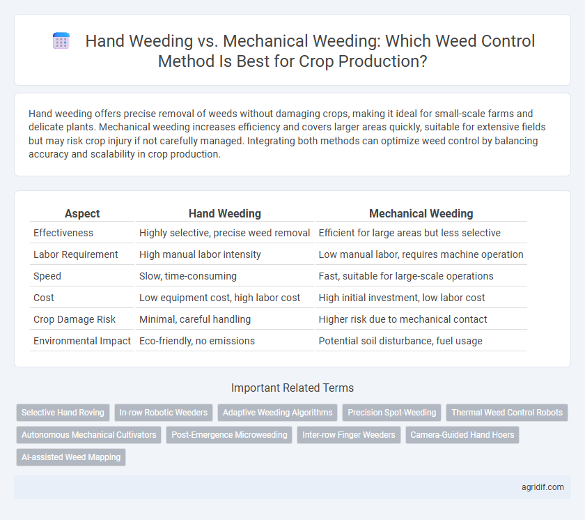 Hand Weeding vs. Mechanical Weeding: Which Weed Control Method Is Best for Crop Production?