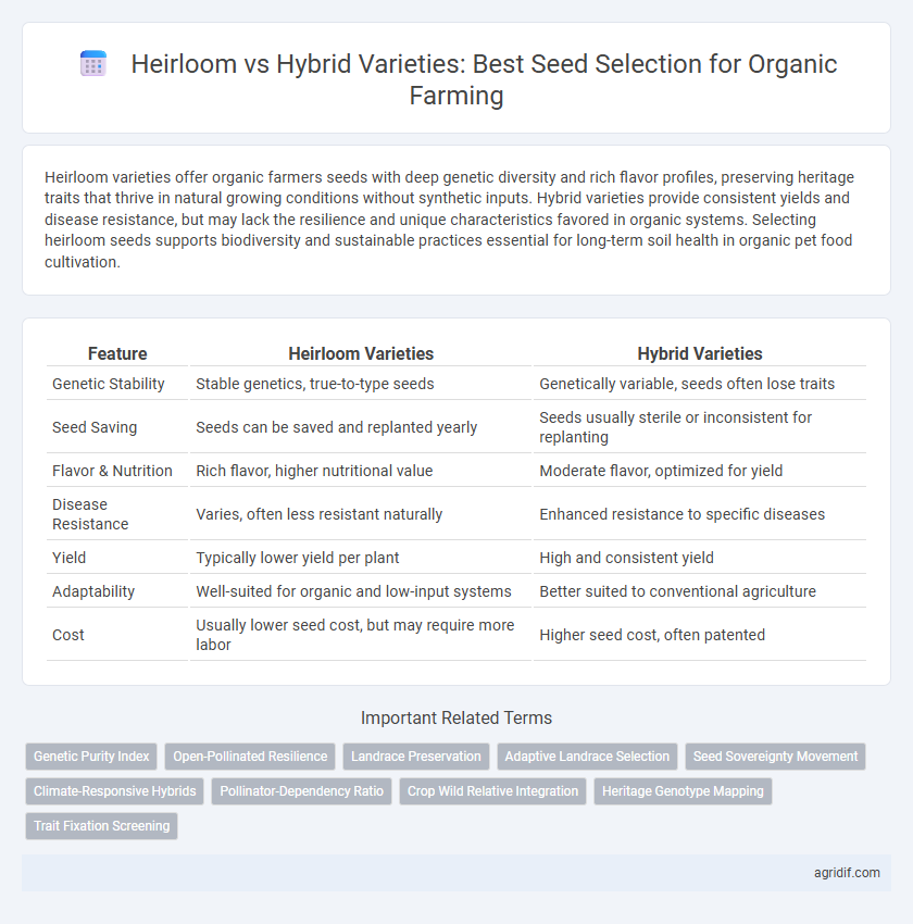 Heirloom vs Hybrid Varieties: Best Seed Selection for Organic Farming