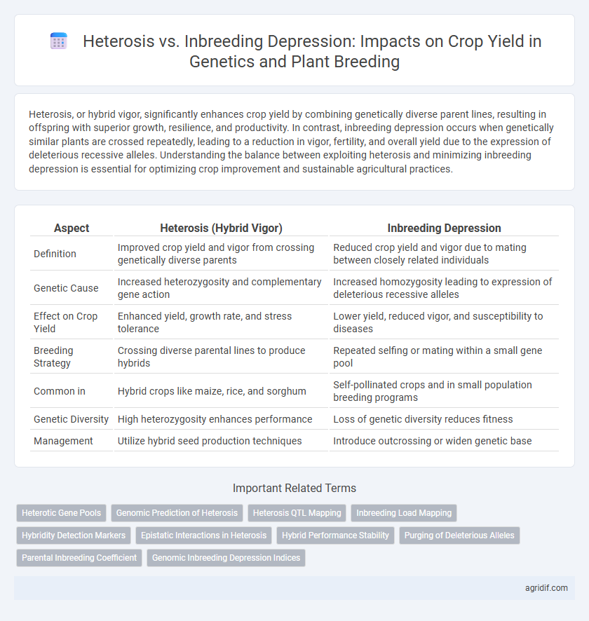 Heterosis vs. Inbreeding Depression: Impacts on Crop Yield in Genetics and Plant Breeding