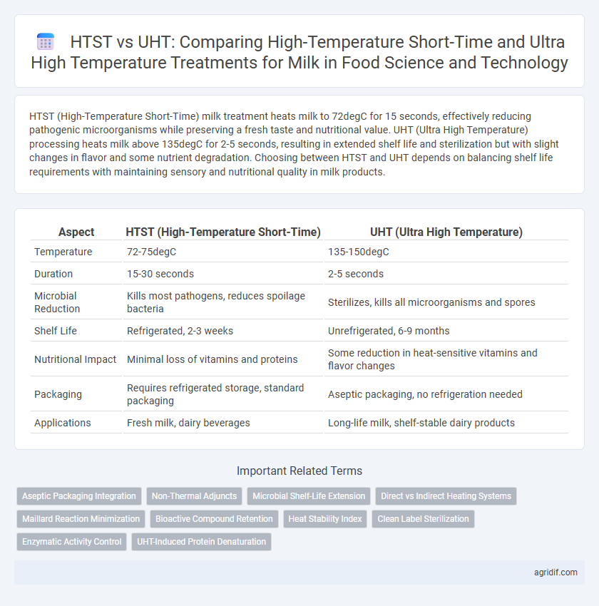 HTST vs UHT: Comparing High-Temperature Short-Time and Ultra High Temperature Treatments for Milk in Food Science and Technology