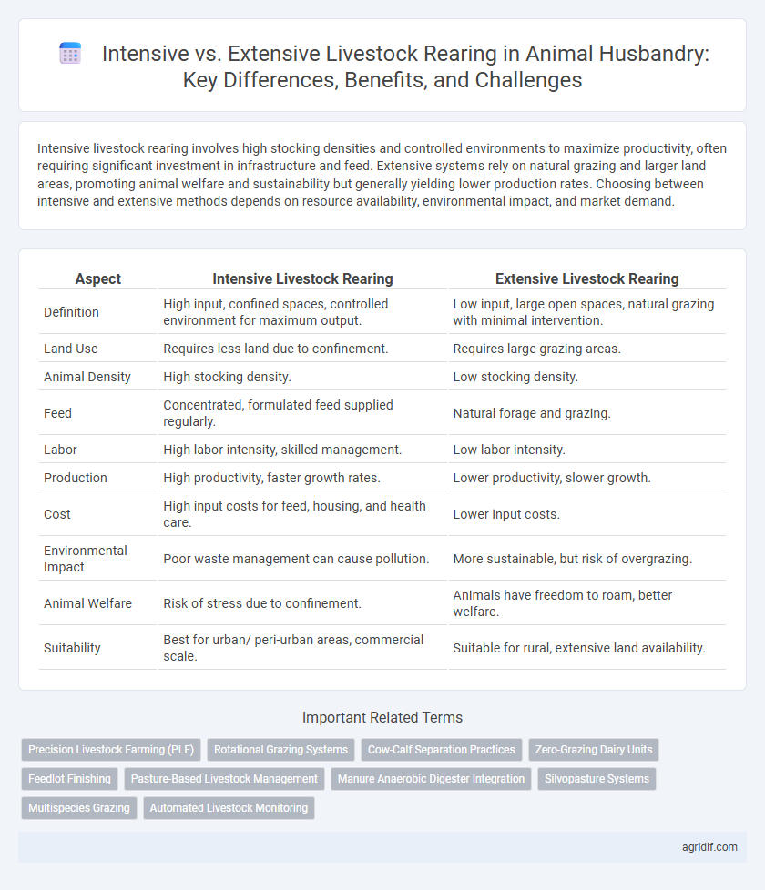 Intensive vs. Extensive Livestock Rearing in Animal Husbandry: Key Differences, Benefits, and Challenges