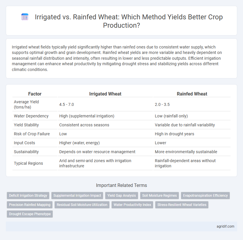 Irrigated vs. Rainfed Wheat: Which Method Yields Better Crop Production?