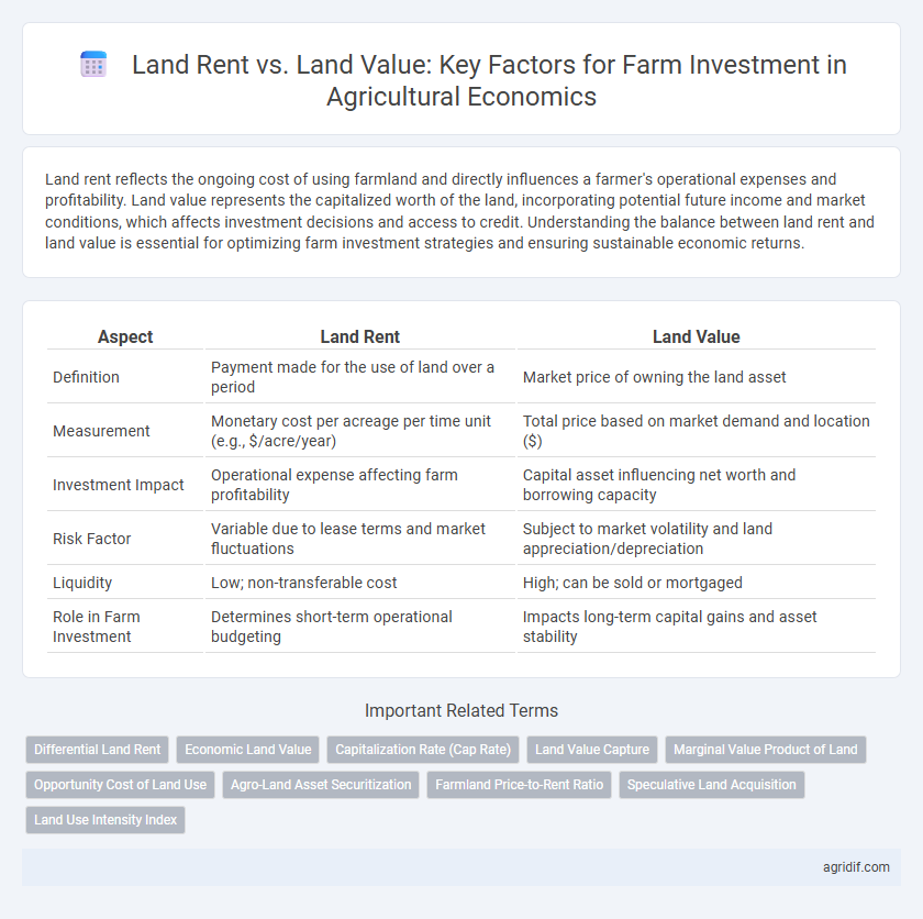 Land Rent vs. Land Value: Key Factors for Farm Investment in Agricultural Economics
