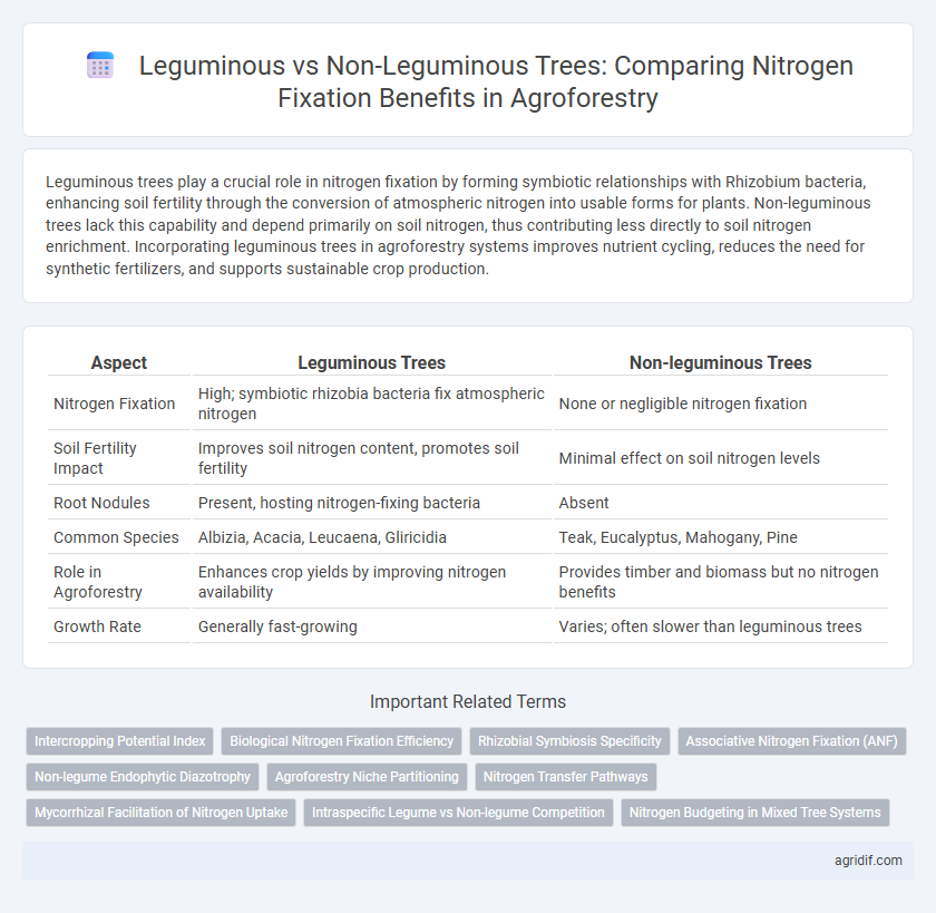 Leguminous vs Non-Leguminous Trees: Comparing Nitrogen Fixation Benefits in Agroforestry