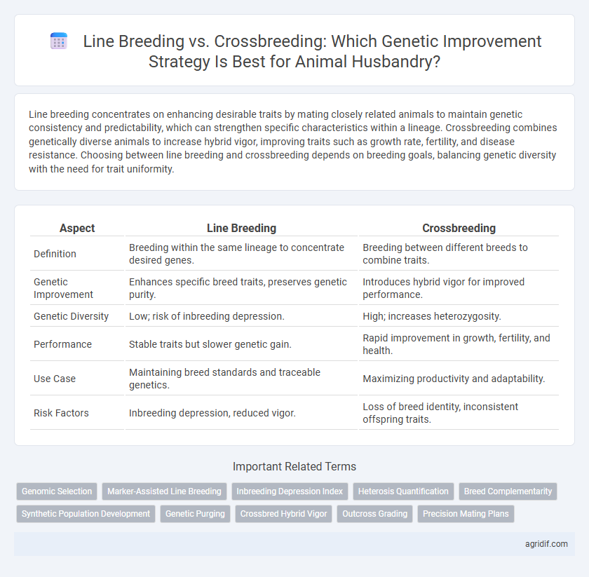 Line Breeding vs. Crossbreeding: Which Genetic Improvement Strategy Is Best for Animal Husbandry?