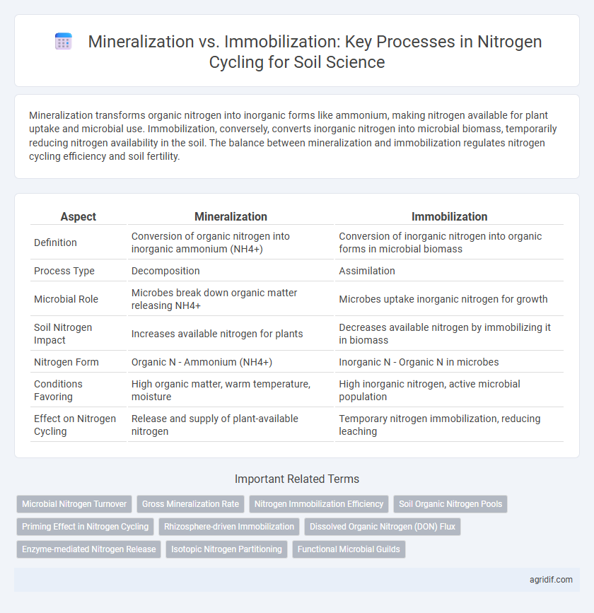 Mineralization vs. Immobilization: Key Processes in Nitrogen Cycling for Soil Science