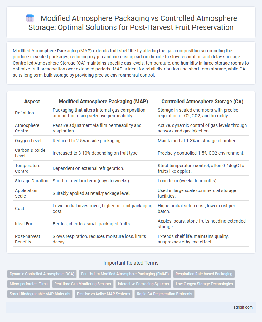 Modified Atmosphere Packaging vs Controlled Atmosphere Storage: Optimal Solutions for Post-Harvest Fruit Preservation