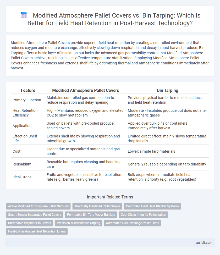 Modified Atmosphere Pallet Covers vs. Bin Tarping: Which Is Better for Field Heat Retention in Post-Harvest Technology?
