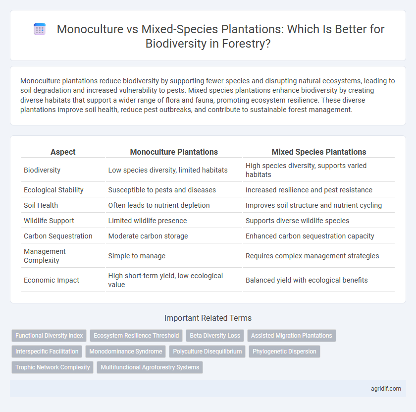 Monoculture vs Mixed-Species Plantations: Which Is Better for Biodiversity in Forestry?