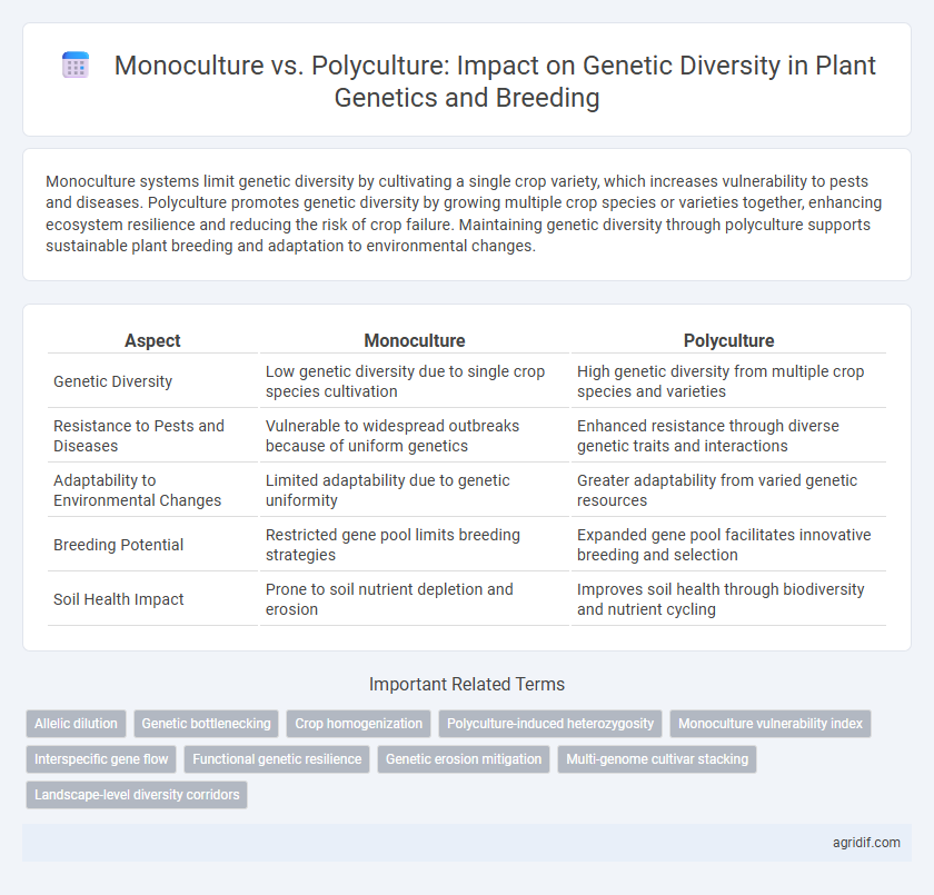 Monoculture vs. Polyculture: Impact on Genetic Diversity in Plant Genetics and Breeding