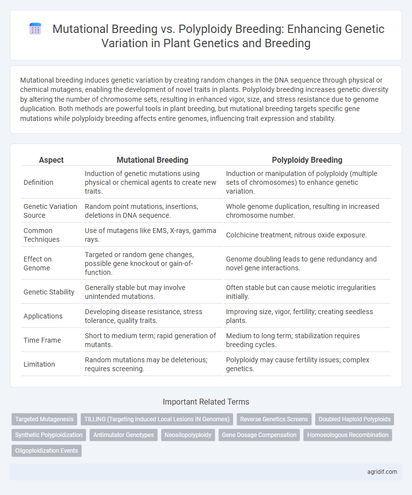 Mutational Breeding vs. Polyploidy Breeding: Enhancing Genetic Variation in Plant Genetics and Breeding