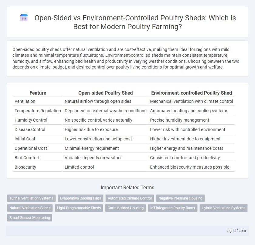 Open-Sided vs Environment-Controlled Poultry Sheds: Which is Best for Modern Poultry Farming?