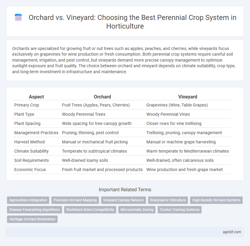 Orchard vs. Vineyard: Choosing the Best Perennial Crop System in Horticulture
