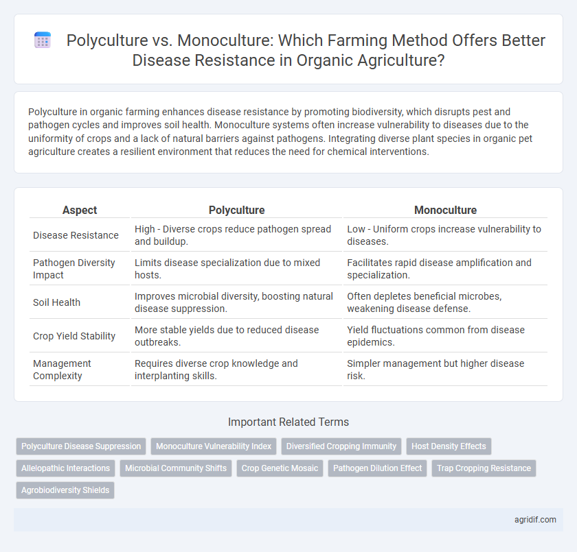 Polyculture vs. Monoculture: Which Farming Method Offers Better Disease Resistance in Organic Agriculture?