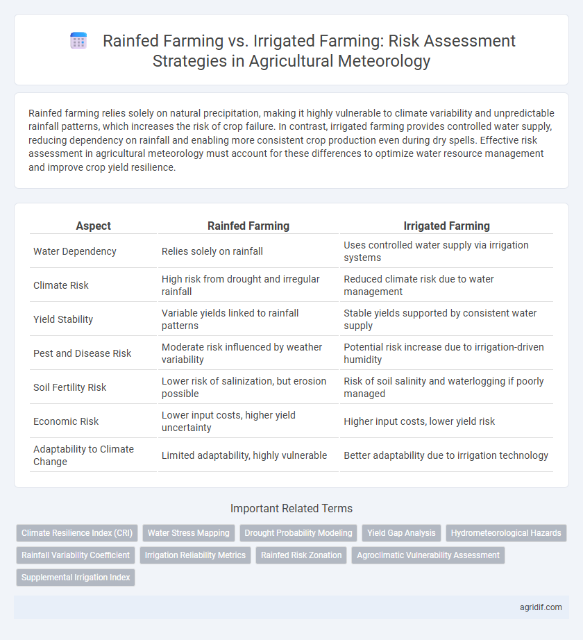 Rainfed Farming vs. Irrigated Farming: Risk Assessment Strategies in Agricultural Meteorology