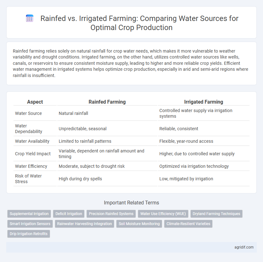 Rainfed vs. Irrigated Farming: Comparing Water Sources for Optimal Crop Production