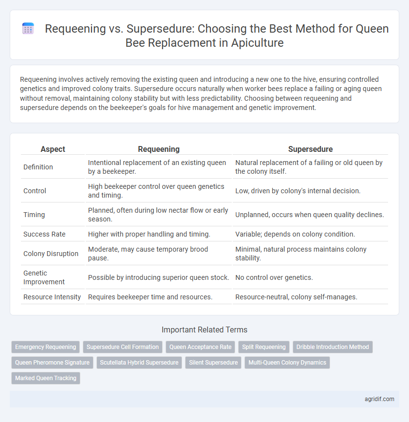 Requeening vs. Supersedure: Choosing the Best Method for Queen Bee Replacement in Apiculture