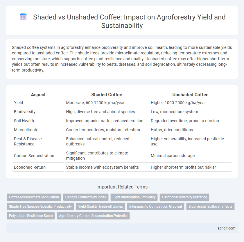 Shaded vs Unshaded Coffee: Impact on Agroforestry Yield and Sustainability
